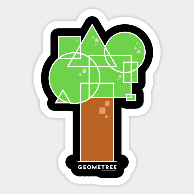 GEOMETREE II Sticker by krisren28affiliate